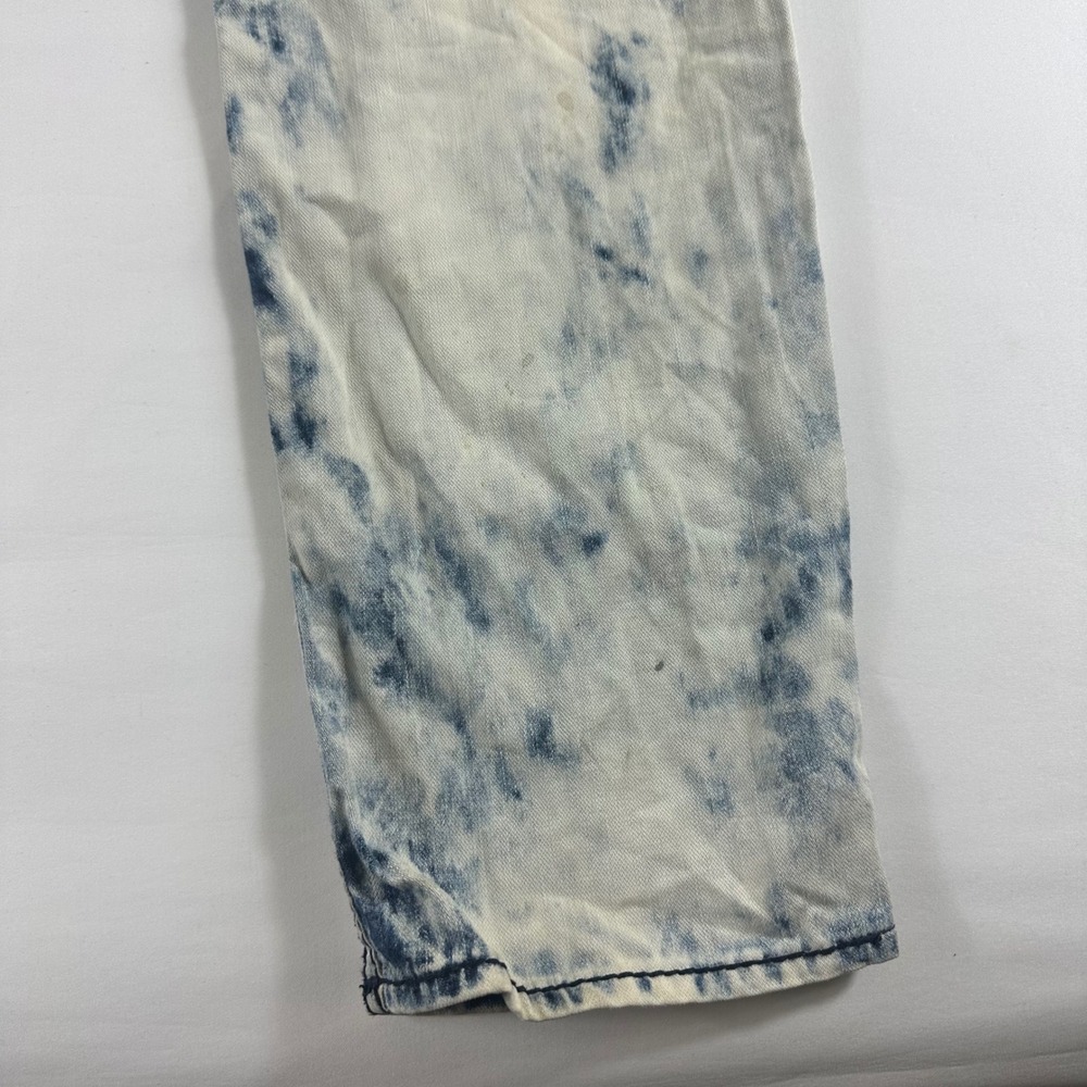 True Religion Mens Size 42 Jeans Acid Wash Denim‎ Straight Leg Pants - Picture 10 of 16